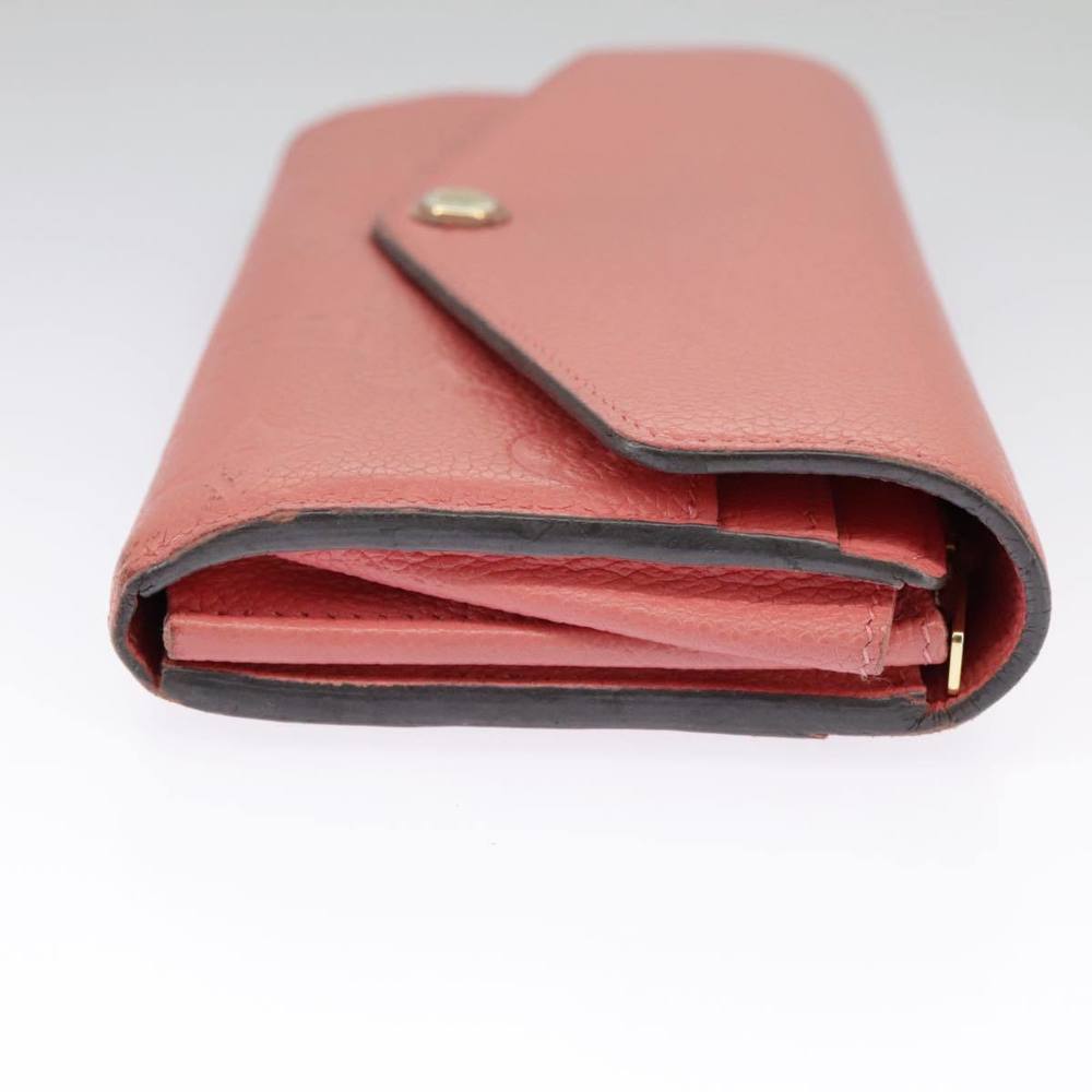 LOUIS VUITTON Empreinte Portefeiulle Sarah Long Wallet Pink M61801 Auth am7135 - Picture 4 of 16